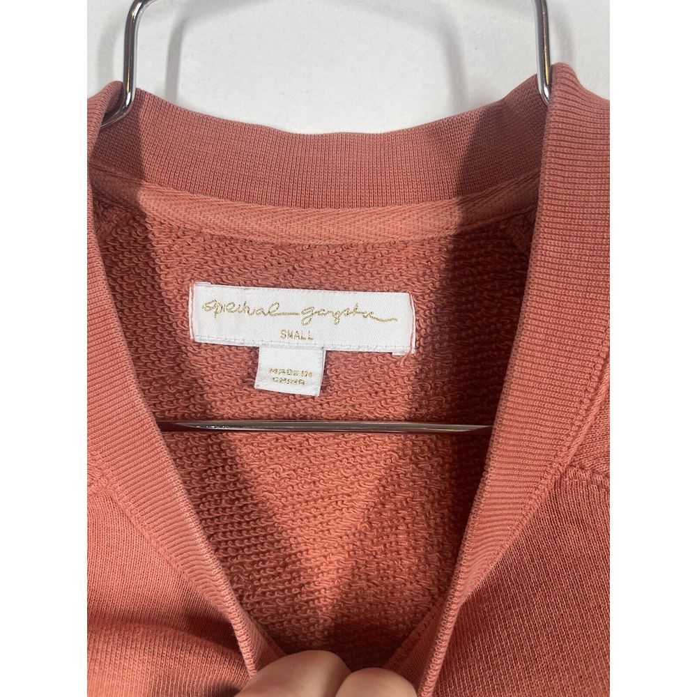 Spiritual Gangster x Peloton Women's Peach Pullover French Terry Sweatshirt Sz S - Picture 4 of 10